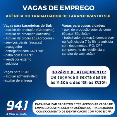 LS: Agência do Trabalhador reabre com várias vagas de emprego 